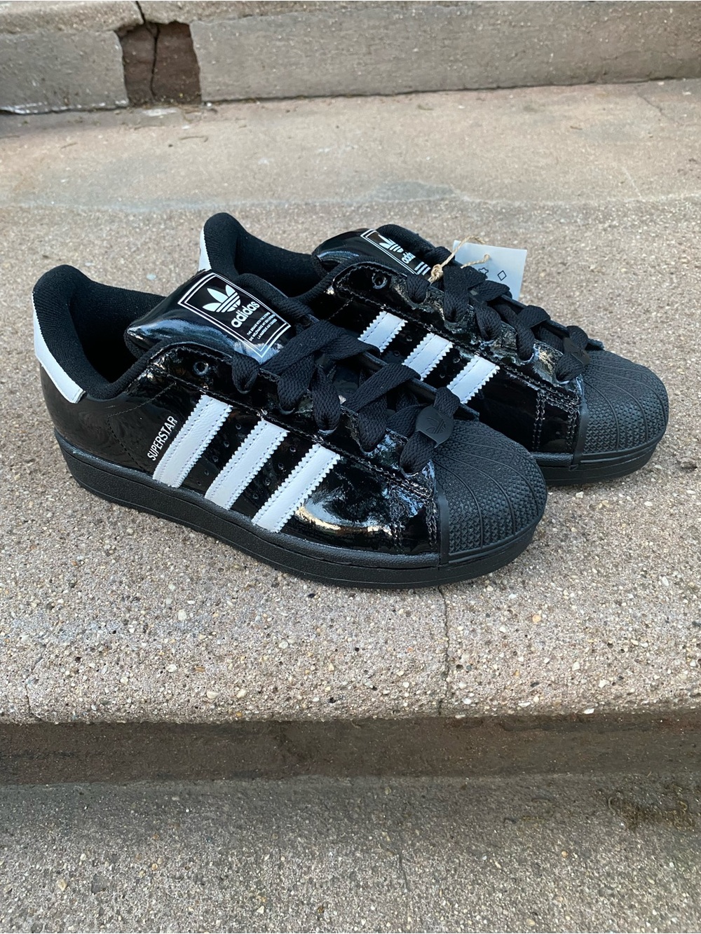 Adidas Superstar 2 - Patent-Leather - Women’s SZ 6 - New With Tags Style JR7313